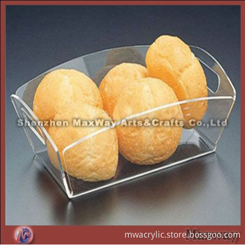 Acrylic fruit dish/ serving tray with handle